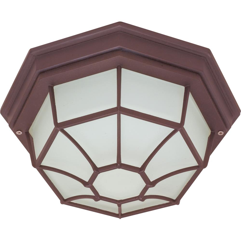 Nuvo Lighting 60/579  1 Light CFL - 12" - Ceiling Spider Cage Fixture - (1) 13W GU24 Lamp Included in Old Bronze Finish
